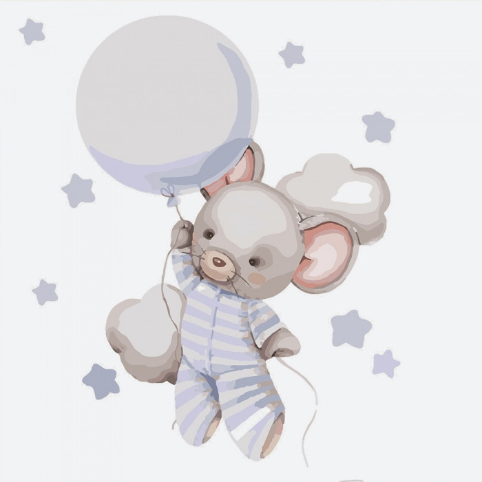 Картина mebelime mebelime по номерам. "Поїздіі до зіірок" 30*30см KHO2336, фото 1