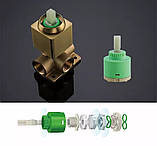 Змішувач для умивальника FUTURA 722 FF Матове золото, фото 7