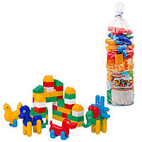 Дитячий mebelime конструктор mebelime з великими деталями "Зоо Блок" №4 1890, 59 деталей, фото 2