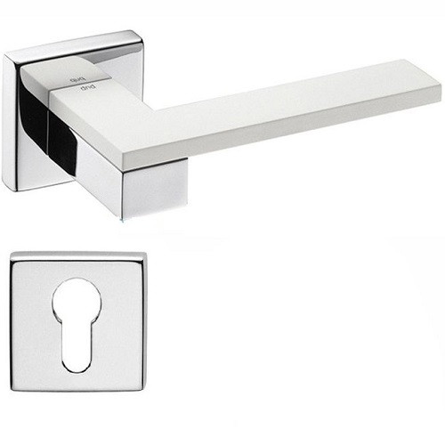 Ручка дверна DND by Martinelli ESA + накладка під циліндр білий/хром, фото 1