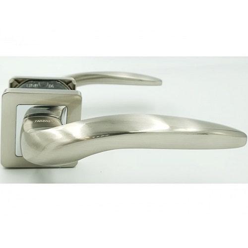 Ручка на квадратній розеті  TRION LUNA AL-AL, SN/CP, фото 1