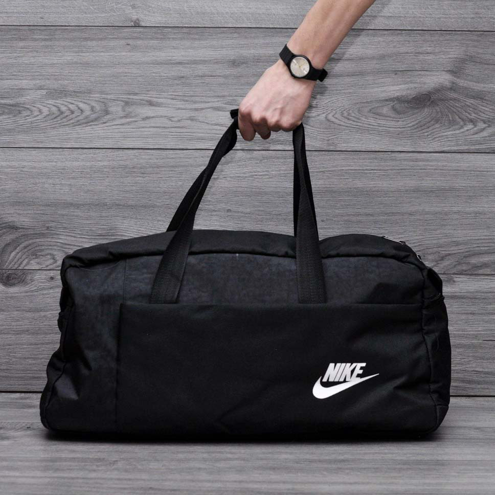 Спортивна, дорожня сумка найк, nike з плечовим ременем | Чорна