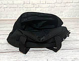 Спортивна, дорожня сумка рібок, Reebok з плечовим ременем | Чорна, фото 3