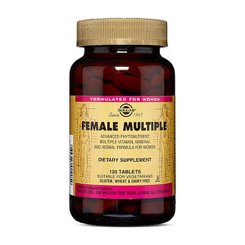 Комплекс вітамінів для жінок Солгар / Solgar Female Multiple 120 таблеток