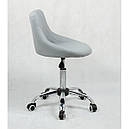 Крісло косметичне HC1054K на коліщатках, сіре, фото 2
