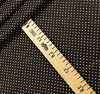 Польська бязь "горох на темно-коричневому 2мм", фото 2