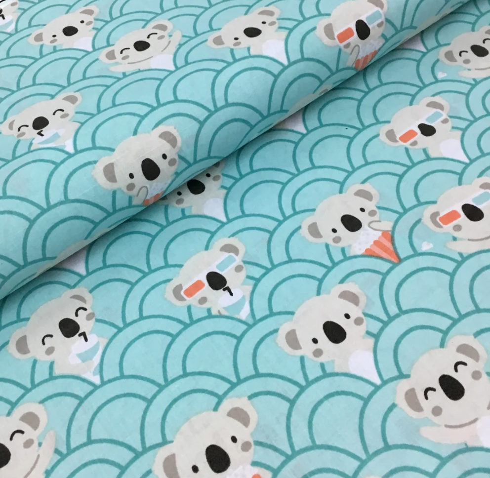 Польська бязь "коали в кіно на м'ятному", фото 1