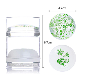 Подвійний штамп для стемпінгу 2-в-1 з можливістю зменшення дизайну, фото 2