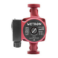 Циркуляційний насос Wetron 774232 (100 Вт, Hmax 6 м, Qmax 50 л/хв, Ø1½", 180 мм + гайки Ø1") для опалення