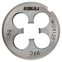 Плашка М12×1,25 мм SIGMA (1604331)