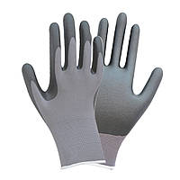 Перчатки трикотажные с частичным нитриловым покрытием р8 (серые манжет) TM SIGMA