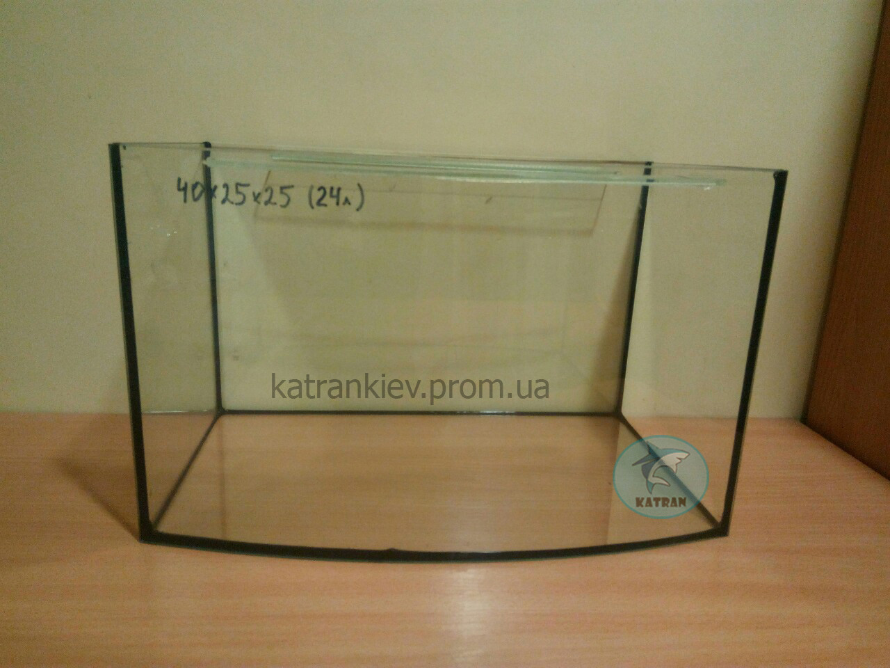 Аквариум 40*25*25 овальный (24 л) 4мм