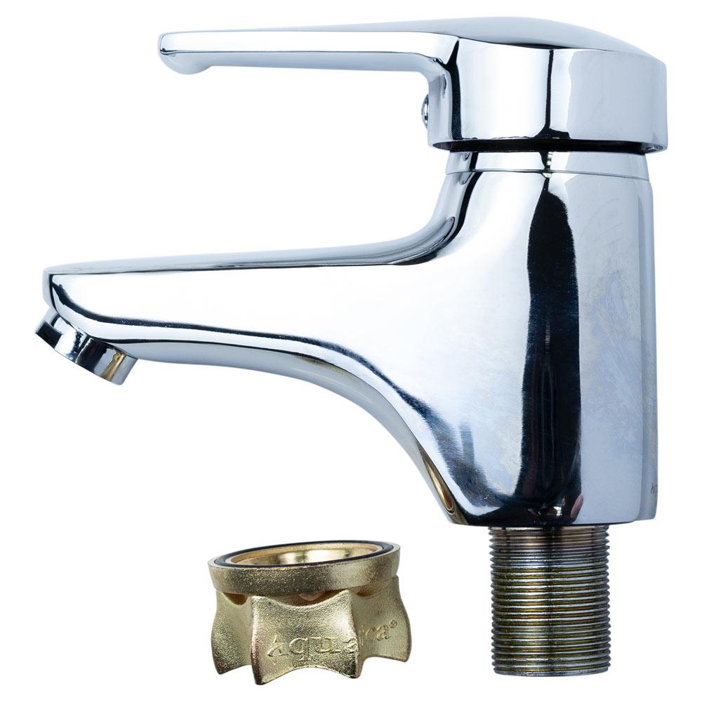 Смеситель для раковины / умывальника AQUATICA (Ø40 мм, литой, на гайке), фото 3