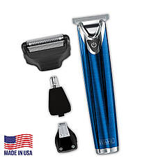 Тример для окантовки та стриження бороди Wahl Stainless Steel Advanced, синій (9864-600BL)