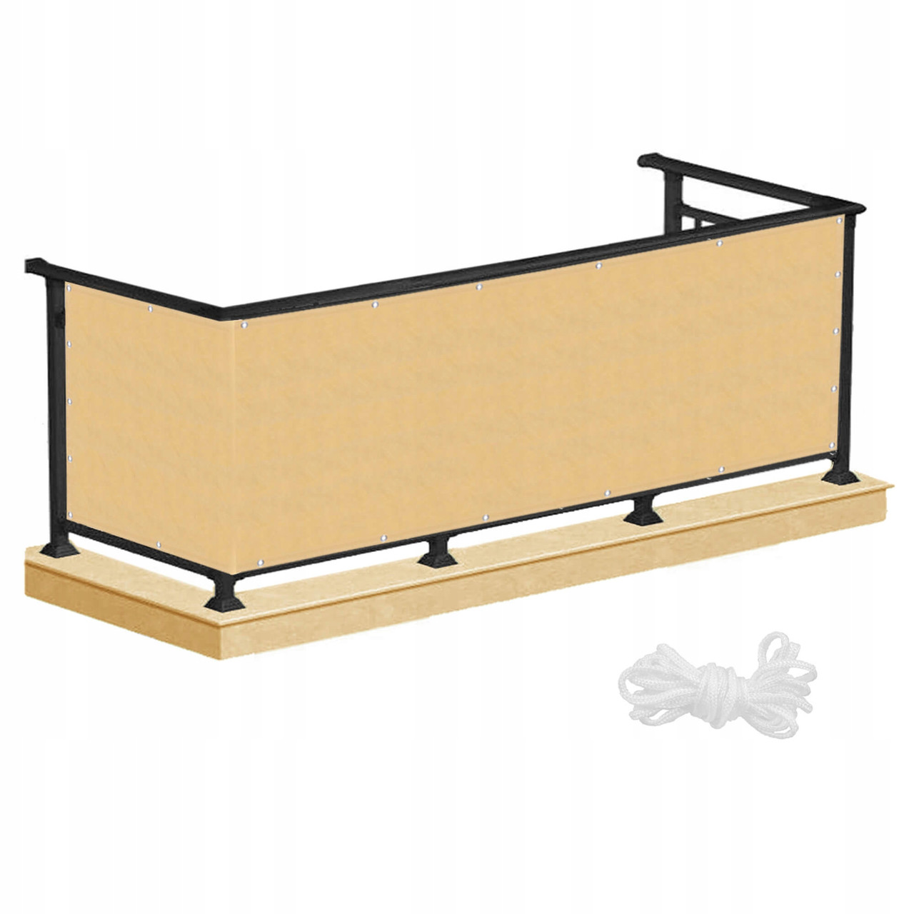 Ширма для балкона (балконна завіса) Springos 1 x 7 м BN1017 Biege