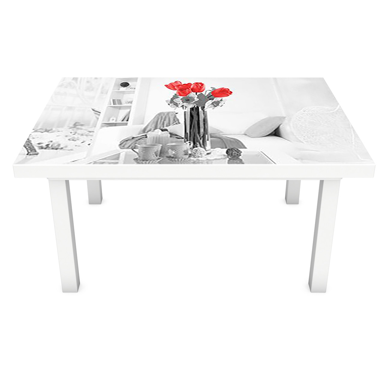 Наклейка на вініловий стіл Домашній затишок 02 на меблі інтер'єрні ПВХ 3Д Париж Ейфелева вежа 600*1200 мм