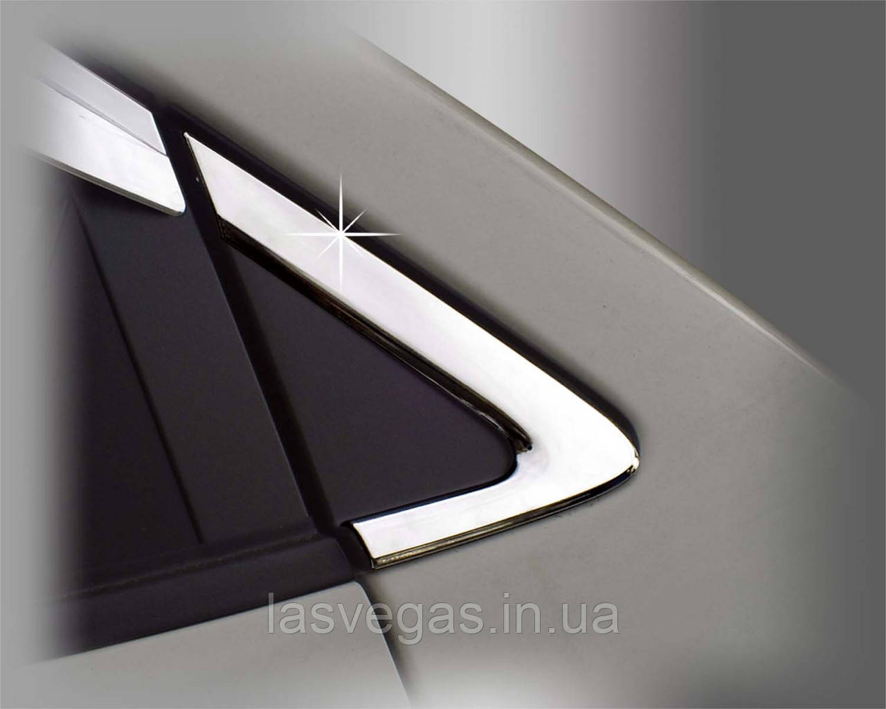 Хром молдинг скла (куточок) Hyundai Elantra MD 2010-2015 (Autoclover B916)