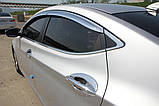 Хром молдинг скла (куточок) Hyundai Elantra MD 2010-2015 (Autoclover B916), фото 9