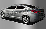 Хром накладка на лючок бензобака Hyundai Elantra MD 2010-2015 (Autoclover B375), фото 3