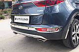 Хром накладки на галогенки Kia Sportage 2015-2017 (Autoclover C699), фото 9