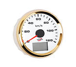 Gps Спідометр Ecms Hmg3-Wg-120Kl Діаметр 85Мм Рамка — Золото Дисплей — Білий 902-00077