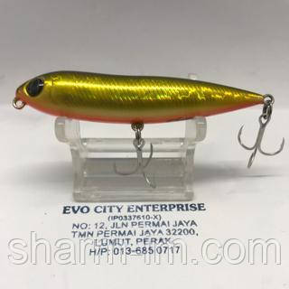 Уокер Cultiva Zip'n Ziggy 80 mm 7.5 g Floating col. #01 Gold Shad, фото 2