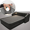 Надувне ліжко Bestway 196х233х43(80) см, з вбудованим електронасосом, підсвічуванням, спинкою. Двоспальне, фото 7