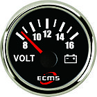 Вольтметр Ecms (Чорний)