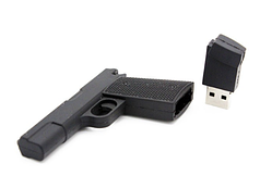 Флешка 32 Гб силіконова Пістолет
