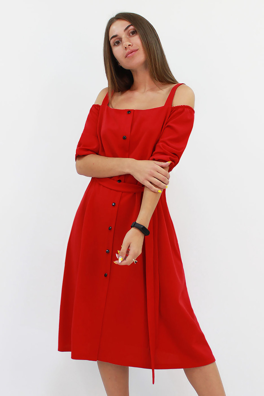 Зручне повсякденне плаття Francheska, червоний
