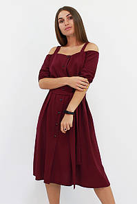 Розміри: M | Зручне повсякденне плаття, марсала