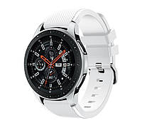 Ремешок на Смарт-часы Samsung Galaxy 46 mm(Gear S3,Frontier) Белый