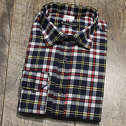 Стильна фланелева сорочка в кольорову карту