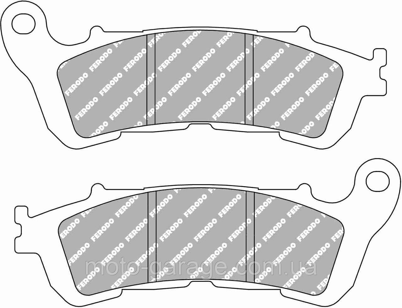 Гальмівні колодки FDB2196/EF, HONDA SH 125, CBR 250,CBF 500, CBF600,CBR600, FJS600,DN-01, NC 700,NT 700, VFR,