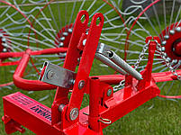 Навісна сінограбарка "Сонечко" 4 колеса - Граблі ворошилки, фото 2