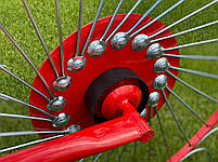 Навісна сінограбарка "Сонечко" 4 колеса - Граблі ворошилки, фото 4