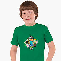 Детская футболка для мальчиков Майнкрафт (Minecraft) (25186-1175) Зеленый
