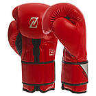 Рукавиці для боксу та єдиноборств на липучці ZELART BO-1361 Red-Silver-Black 10 унцій, фото 2