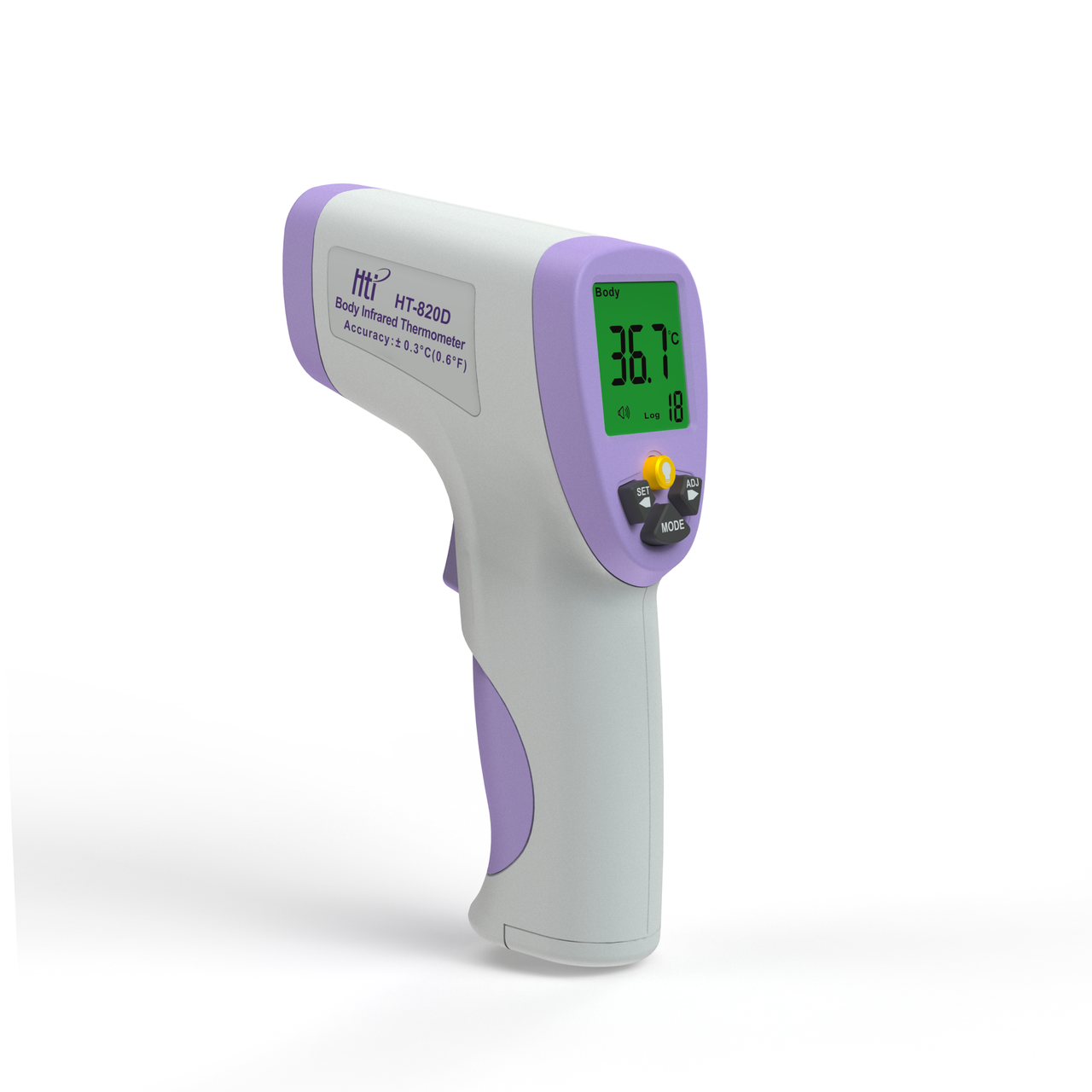 Термометр-пірометр безконтактний HT-820D, для тіла ( 32 - 43 ℃), предметів (0 + 100℃) СЕРТИФІКАТ