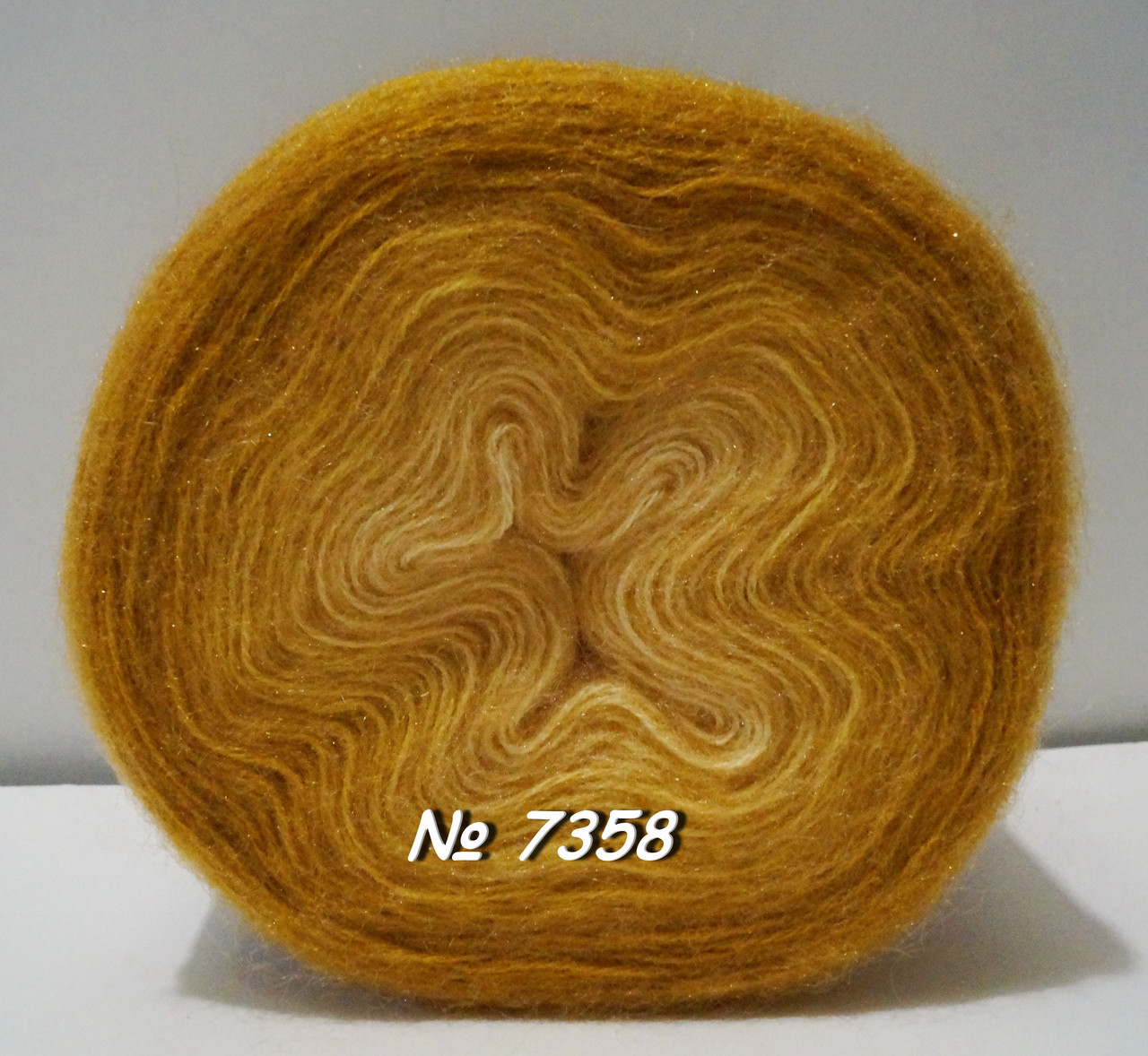Нитки пряжа для в'язання ANGORA GOLD OMBRE BATIK Ангора Голд Омбре Батик № 7358