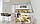 Наклейка на стіл Вантажний Париж (ПВХ інтер'єрна плівка для меблів) Ейфелева вежа Бежевий 600*1200мм, фото 2