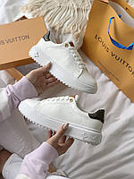Жіночі кеди Louis Vuitton Escale Time Out Sneakers Білі шкіряні  Люкс