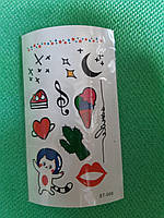 Тату дитячі - розмір наклейки 10*6см