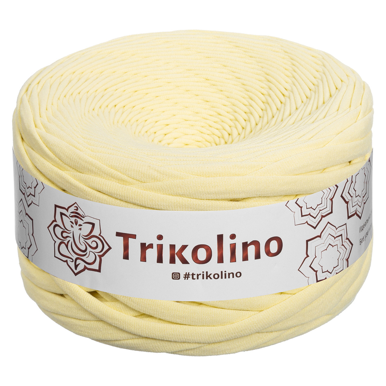 Пряжа трикотажна 7-9 мм "Trikolino" 100м. Ванільний Пудинг