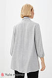 Стильна туніка для вагітних та годуючих BERENICE TN-30.011 сірий меланж, фото 3