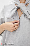 Стильна туніка для вагітних та годуючих BERENICE TN-30.011 сірий меланж, фото 2