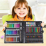 Набір для дитячої творчості у валізі.Набір юного художника для малювання у валізці 150 предметів., фото 2