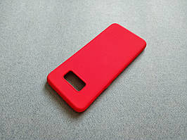 Чохол силіконовий софт-тач з мікрофіброю для Samsung Galaxy S8 червоний