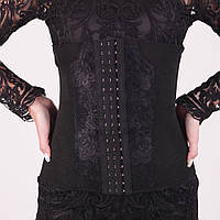 Корсет высокий утягивающий послеродовой, ажурный красивый корсет, корсет под платье (5103)