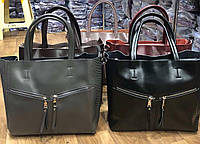 Женская кожаная сумка брендова из натуральной кожи две змейки в расцветках, шкіряна сумка, сумка шкіра, 70 коричневый